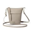 Bolso bandolera de piel de vaca de primera capa para mujer, bolso de cubo de hombro de cuero genuino simple de gran capacidad, bolso para mujer de nicho de alta gama y exquisito