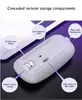 Ratón luminoso inalámbrico recargable 2.4GHz ratón de oficina para portátil escritorio