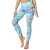 Leggings de yoga con estampado digital de letras de dibujos animados y explosiones transfronterizas europeas y americanas para mujer, de cintura alta y alta elasticidad.