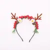 Nova Moda Mais Vendido Tiara de Natal com Galhos Vermelhos Tiara Super Fada Cabeça de Noz Tiara DIY Fábrica de Acessórios de Cabeça Atacado