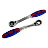 Llave de Carraca Bidireccional con Mango de Plástico, Llave de Carraca de Doble Propósito, Llave de Carraca Multiespecificación, Herramientas de Ferretería para el Hogar al por Mayor