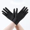Guantes de Algodón Negros para Etiqueta, Actuaciones de Baile, Recepción, Manipulación de Joyería, Conducir, Transpirables, Antideslizantes, Estilo Corto