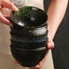 Cuenco de cerámica japonés al por mayor, tazón de arroz de 4,5 pulgadas y 5 pulgadas, vajilla creativa para el día a día, tazón de sopa comercial para el hogar, mesa de restaurante