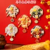 Imán para Refrigerador del Año del Caballo Pegatina Magnética Metálica Estampada de Dibujos Animados Pegatina Decorativa de Año Nuevo Hazte Rico Inmediatamente Imán para Refrigerador Cultural y Creativo del Año del Caballo