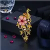 Broche de Fénix Estilo Nacional, Pin Elegante Vintage para Ropa de Animales, Broche de Pavo Real Estilo Chino, Accesorio para Cheongsam