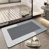 Tapete de Chão de Terra de Diatomáceas Estilo Minimalista Transfronteiriço para Banheiro de Casa, Entrada, Tapete para Pés Absorvente de Água Antiderrapante, Pode Ser Personalizado e Enviado