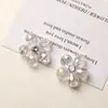 Flor de Cinco Pétalos de Cristal Transparente y Brillante Incrustada con Diamantes Estilo Coreano Flor de Seda de Cobre Hecha a Mano Flor para Tocados Moda Zapatos Accesorios de Ropa