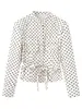 Comercio Exterior 2026 Verano Nuevo Estilo Europeo y Americano Moda Femenina Casual Camisa Chaqueta Holgada de Lunares + Pantalones