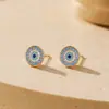 Banyan Tree Plata de Ley S925 Europeos y Americanos Ins Ojo de Demonio Collar Pendientes de Gama Alta Personalidad Diamante de Color Conjunto de Adornos