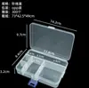 Suministro Directo de Fábrica Caja de Plástico Transparente de 5 Compartimentos Caja para Piezas Desmontables Caja de Empaque para Artículos de Pesca Caja de Almacenamiento de PP para Hilo de Coser
