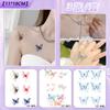 Adesivo de tatuagem de borboleta de verão colorido à prova d'água feminino duradouro lindo dedo clavícula avançado sentido adesivo fofo padrão pequeno