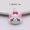 Resina simulación caricatura elefante pato gatito animal trasero pendientes pendientes material hecho a mano accesorios de joyería DIY
