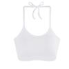Nuevo Estilo Camisola de Cuello Halter con Almohadillas en el Pecho para Mujer, Ropa de Verano Exterior o Interior, Camisola Sexy de Cuello Halter sin Espalda Lencería para Mujer