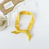 Cinta Básica de Color Sólido Estilo Transfronterizo para Mujer, Bufanda Larga Puntiaguda de Imitación Seda Satín, Cinta Pequeña, Cinta para el Cabello, Lazo para Bolso