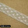 Borde de encaje de pestañas de doble cara en stock para ropa de mujer, ropa de niños, ropa de muñecas, decoración de escote y puños, accesorios de encaje hechos a mano para manualidades