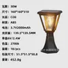 Luz solar de jardim, poste à prova d'água para exterior, luz para gramado, luz de parede, luz montada no chão, série cubo LED retrô