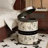 Papelero Retro Francés M^ para Sala de Estar, Dormitorio, Dormitorio Estudiantil, Cocina, Baño del Hogar, Gran Capacidad, Papel de Alto Valor