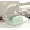 Tapa de Olla Engrosada Tabla de Cortar Estante Integrado Tabla de Cortar para Encimera de Cocina Soporte para Tapa de Olla Ventilación Anti-moho Estante de Almacenamiento con Drenaje