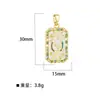 Joyería Estilo Minimalista Europeo y Americano, Colgante con Goteo de Aceite, Collar con Placa Rectangular de Nombre Personalizado para Mujer, Suministro de Fabricante Transfronterizo