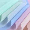Venta al por mayor de fábrica Papel liso coreano Colorfulful Morning Mist Papel mate impermeable Embalaje de regalo de flores Papel de plástico DIY hecho a mano