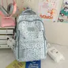 Mochila Estilo Japonês Transfronteiriça Ins para Meninas Alunas do Ensino Fundamental Mochila Fofa Doce Estrela Alunos do Ensino Médio Mochila de Grande Capacidade