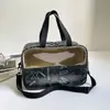 Bolso de Letras para Mujer 2026 Primavera y Verano Nuevo Estilo Patchwork de Bloques de Color Bolso de Gran Capacidad Retro Estilo Hong Kong Bolso de Hombro Versátil