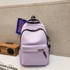 Mochila Escolar para Mujer Estilo Coreano Color Sólido Fresca Estudiante de Bachillerato Superior Universitario Mochila Estilo Campus Estilo Mori Mochila Simple Mochila para Mujer