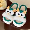 Pantuflas de Lino Gruesas con Suela Gruesa para Niñas, Estilo Chino Lindo de Danza del León, para Casa, Nueva Tendencia Nacional Estilo Chino