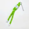 Nuevas ornamentos para bolsa de color caramelo estilo INS de moda nacional, tarjeta, cordón de cremallera DIY para llavero de teléfono móvil, llavero de moda