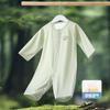 Macacão de Bebê Modal Verão Fino Manga Longa Hassel Respirável Roupa de Bebê Roupa de Verão Fresca