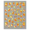 Beleza Completa Transfronteiriça Novos Adesivos de Nail Art Ins Outono Aurora Laser Folha de Bordo Adesivos de Nail Art