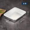 Directo de fábrica plato cuadrado de acero inoxidable con tapa caja de embalaje olla caliente caja de conservación de alimentos cuadrado profundo caja de picnic para exteriores