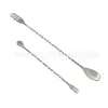 Cuchara de Bar Larga de Acero Inoxidable 304 Mango Largo Palo para Remover Mezclador de Cócteles Cuchara para Remover Café Leche Té Cuchara de Bar