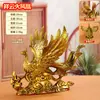 Figura de Fénix de Latón Rey de los Pájaros Fénix de Bronce Pájaro Bermellón Adorno Mascota Decoración del Hogar Artesanía Escultura de Bronce