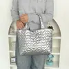Nova Bolsa Tote de PU em Formato de Coração para Almoço para Trabalhadores de Escritório, Bolsa de Mão Portátil para Compras, Bolsa de Armazenamento para Itens Diversos