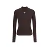 Suéter de moda con cuello alto medio y patrón de cruz para mujer, Nueva moda Primavera 2026, Sensación de alta gama, Cómodo, Adelgazante, Capa base cálida