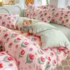 Funda de edredón de una pieza 150x200x230, engrosada, para cama individual de dormitorio, uso doméstico, no 100% algodón, algodón puro, algodón lavado 3