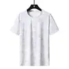 2025 Nuevo Verano Seda de Hielo Estampada Talla Grande Camiseta Casual Suelta de Manga Corta para Pareja Deporte Running Fitness Secado Rápido