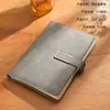 Conjunto de Caderno de Negócios Tipo Fivela A5, Caderno Espesso de Couro Macio de Ovelha Simples, Caderno Atacado, Pode Ser Impresso com Logotipo