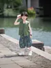 Conjunto de Chaleco de Verano Nuevo Estilo Chino Estilo Old Money para Niños 2026 Nuevo de Moda Conjunto de Dos Piezas para Pequeño Caballero