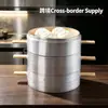 Estante de Cesta Vaporera Pequeña Transfronteriza 20 cm Suministros de Hotel Mini Cesta Vaporera de Bambú para Xiaolongbao Uso Comercial