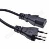 Cable de alimentación de cola de tres clavijas Brasil de 1.5 metros NBR14136 macho a IEC320 C13 todo cobre 075 cable cuadrado
