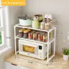El estante para microondas de cocina más vendido de Temu, estante de almacenamiento para condimentos de cocina, estante de cocina multifuncional