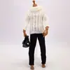 6 pontos soldier babi 11,5 polegadas brinquedo de suéter para homens e mulheres vestível boneca super modelo roupas de vestir malha