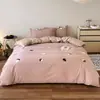 Roupa de Cama Divertida Infantil Algodão de Fibra Longa Escovado Conjunto de Três ou Quatro Peças Outono e Inverno Quente Conjunto 100% Algodão Roupa de Cama 1,2m Não Esfria na Pele