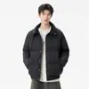 2025 Nueva Chaqueta de plumón con solapa para Hombre Invierno Resistente al Frío Cálida Holgada Corta Plumón de Pato Blanco Chaqueta de Pareja para Hombre