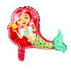 Balão de Filme de Alumínio Sereia Transfronteiriça Balão Formato Cauda de Concha de Princesa Decoração Arranjo para Festa de Aniversário Infantil