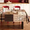 Toalha de Mesa Retrô Estilo Americano, Impermeável, à Prova de Óleo, Lavável, Jogo Americano Dopamina para Mesa de Jantar, Decoração com Atmosfera de Luxo Leve, Capa para Mesa de Centro