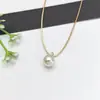 Accesorios para Mujer Cobre Microincrustado Circonita Simple Acero Inoxidable Collar Lujo Ligero Moderno Nicho Joyería para Clavícula Geométrica Moda Ol