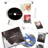 Suporte expositor pequeno de acrílico para cartões de disco de CD, porta-retrato de 3 polegadas, decoração de mesa, caixa de armazenamento de álbuns, tijolo de cartão